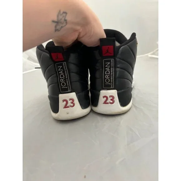 Air jordan 12 retro playoff 2022 black white mens shoes size 8 CT8013 006